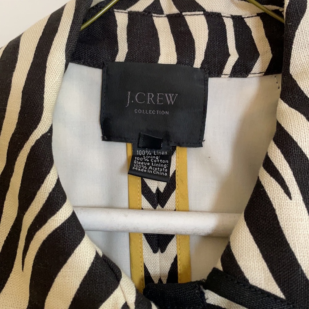 Rare jCrew Collection linen jacket, size 4 - Picture 2 of 4